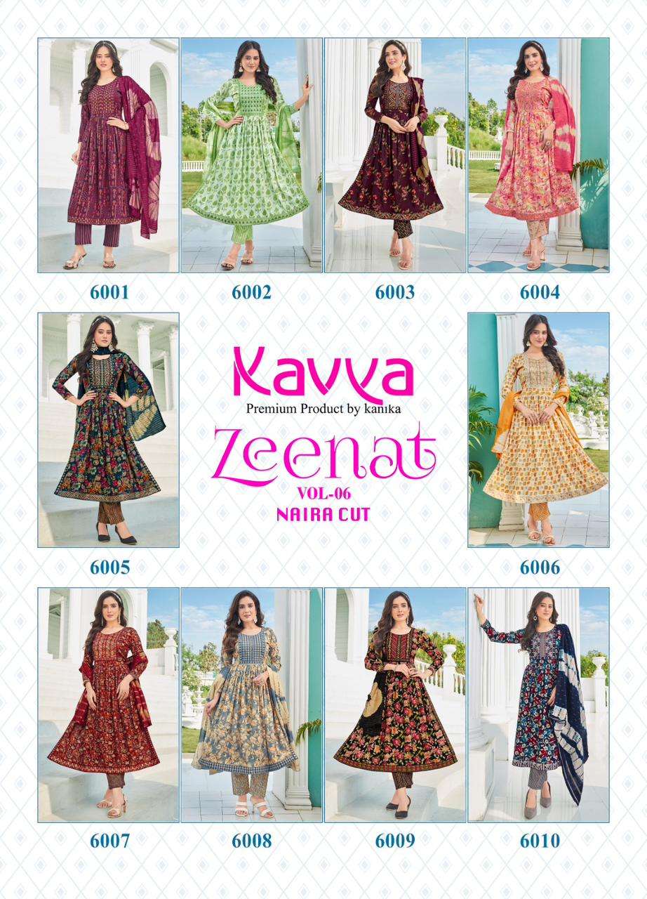 KAVYA ZEENAT VOL 6 Kurti Wholesale catalog