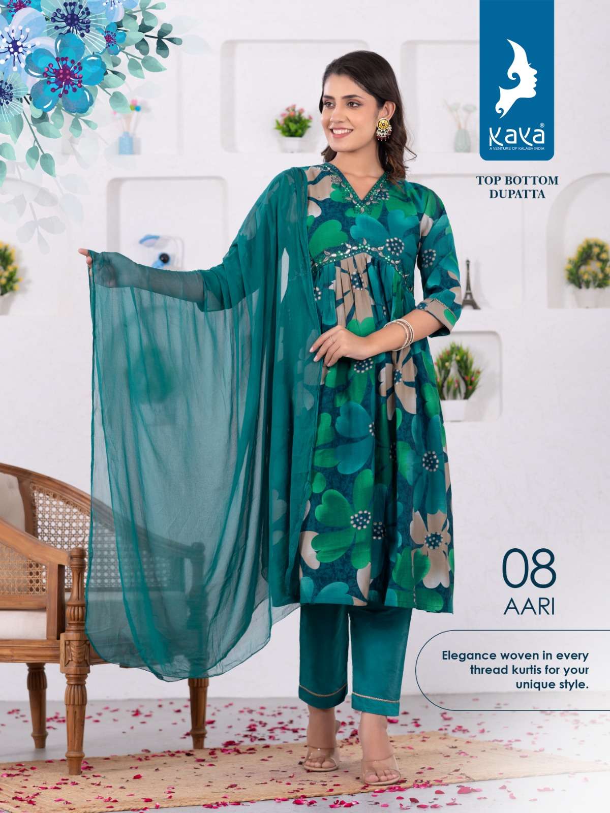 KAYA AARI Naira Cut Kurti Wholesale catalog