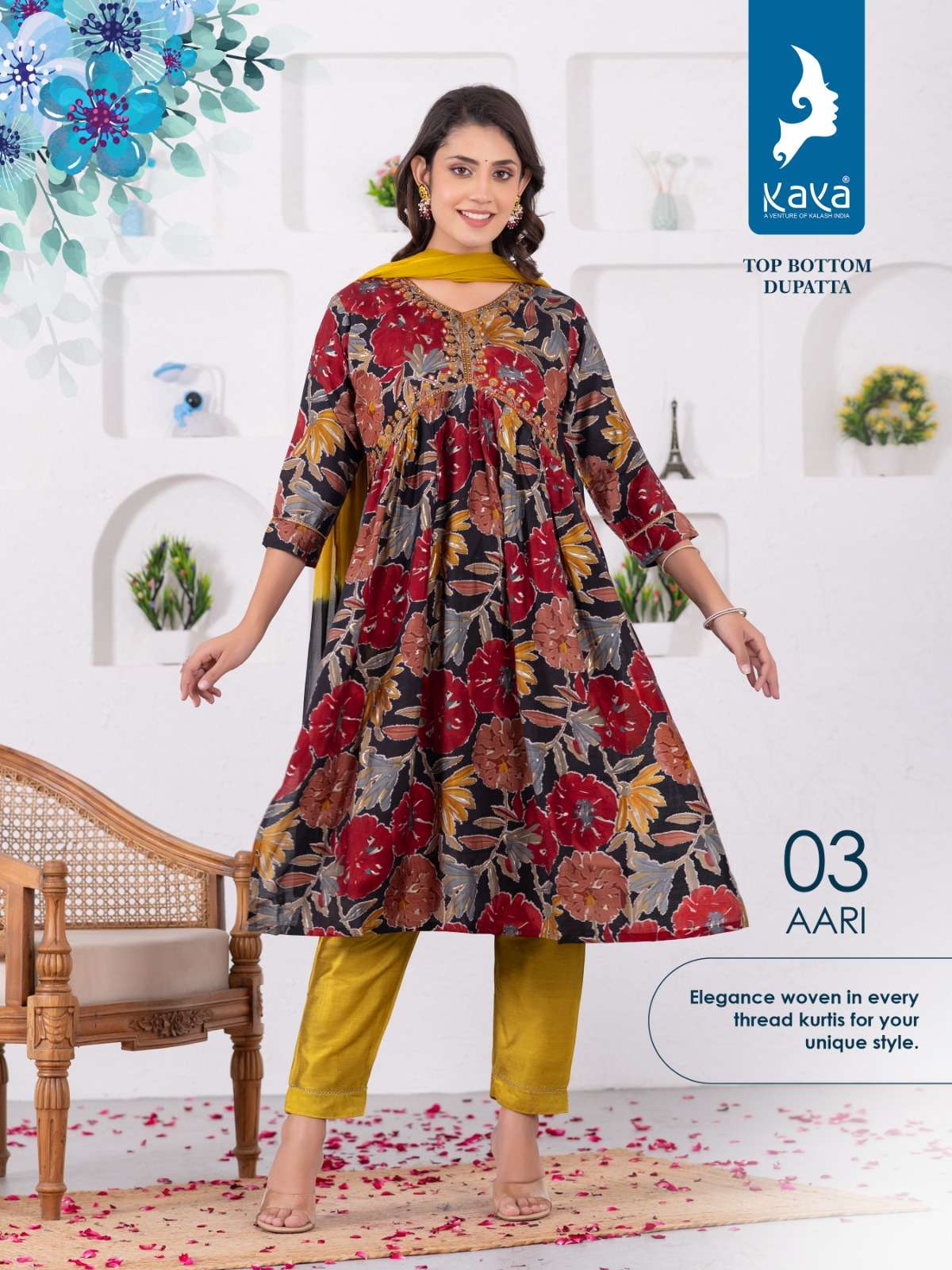 KAYA AARI Naira Cut Kurti Wholesale catalog