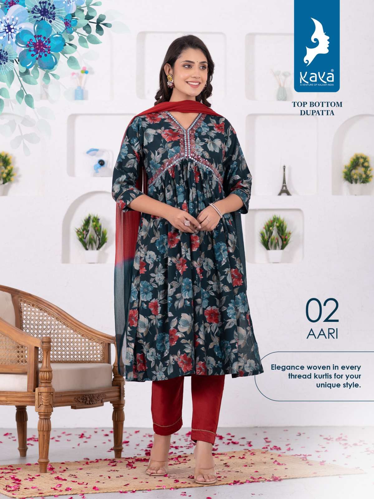 KAYA AARI Naira Cut Kurti Wholesale catalog