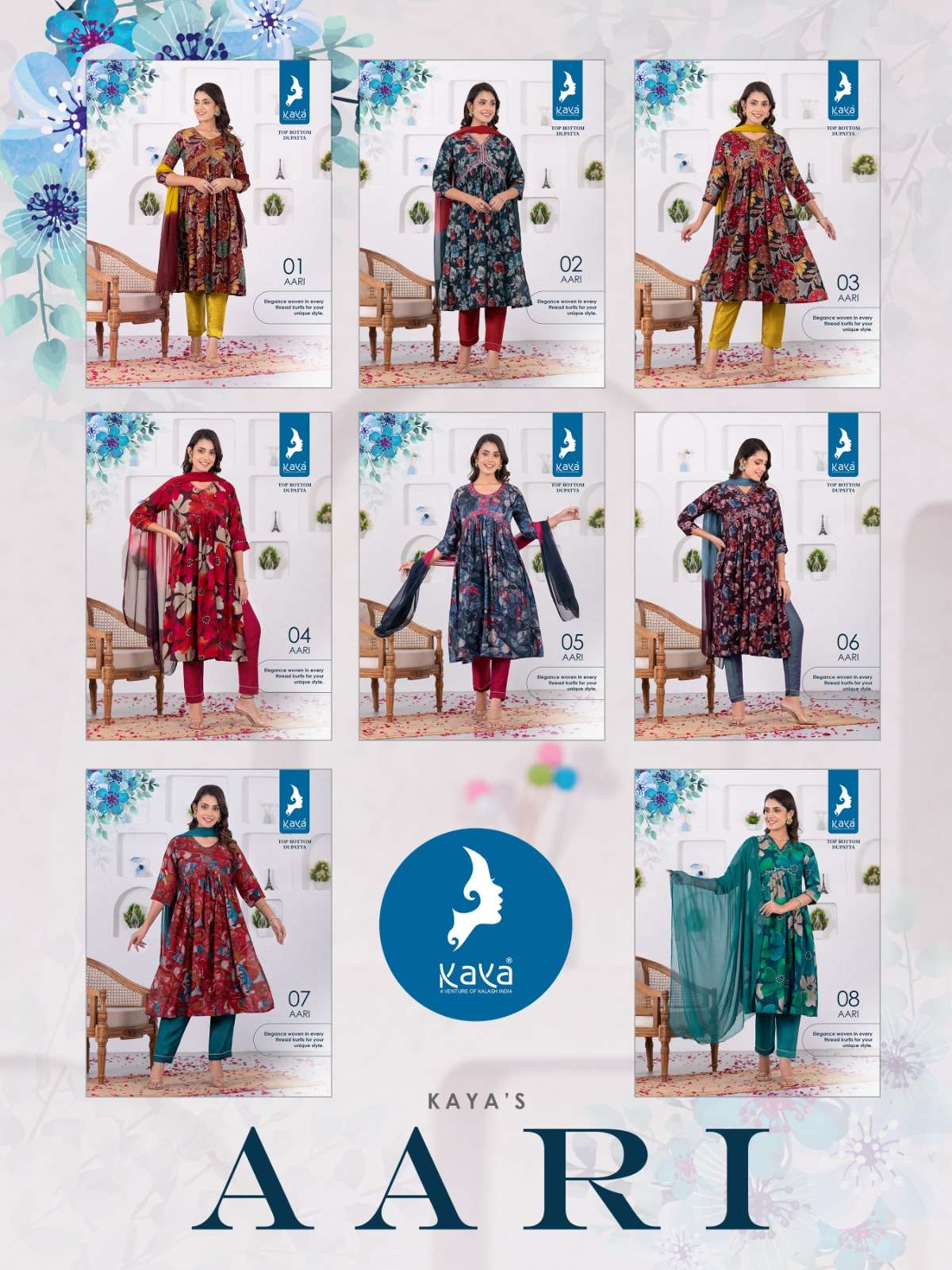 KAYA AARI Naira Cut Kurti Wholesale catalog