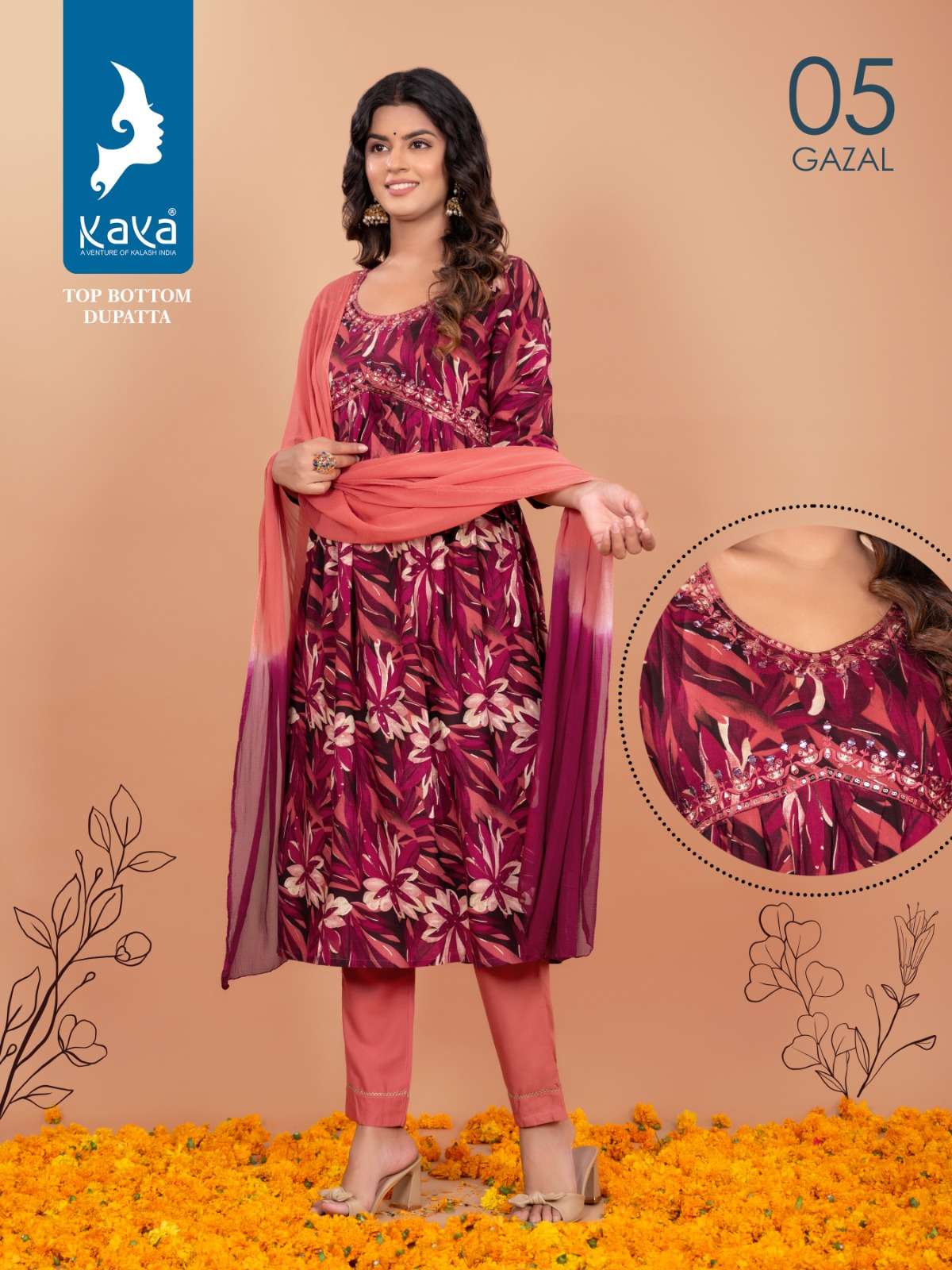 KAYA GAZAL ALAYA Kurti Wholesale catalog