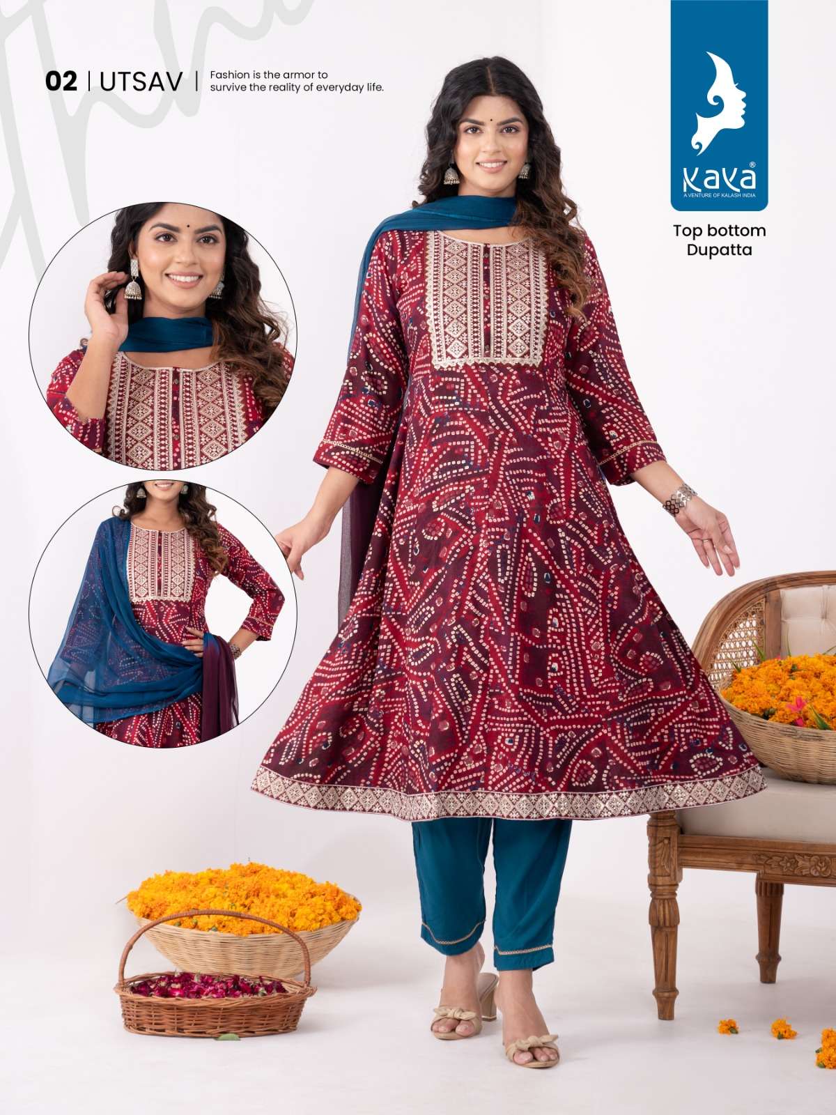 KAYA UTSAV ANARKALI  Kurti Wholesale catalog