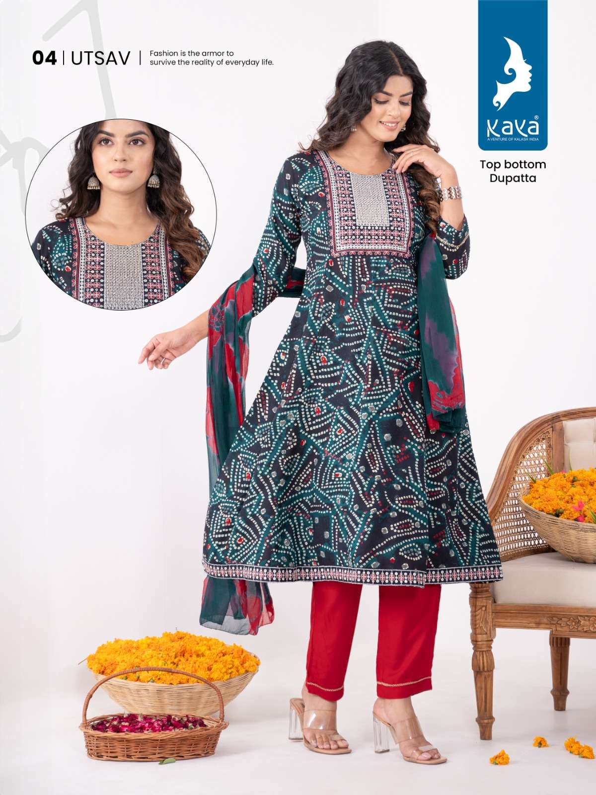 KAYA UTSAV ANARKALI  Kurti Wholesale catalog
