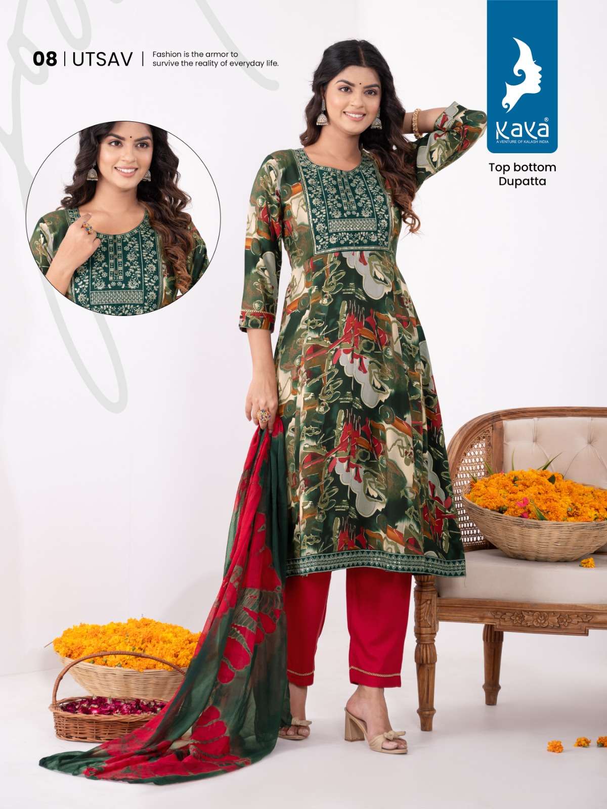 KAYA UTSAV ANARKALI  Kurti Wholesale catalog