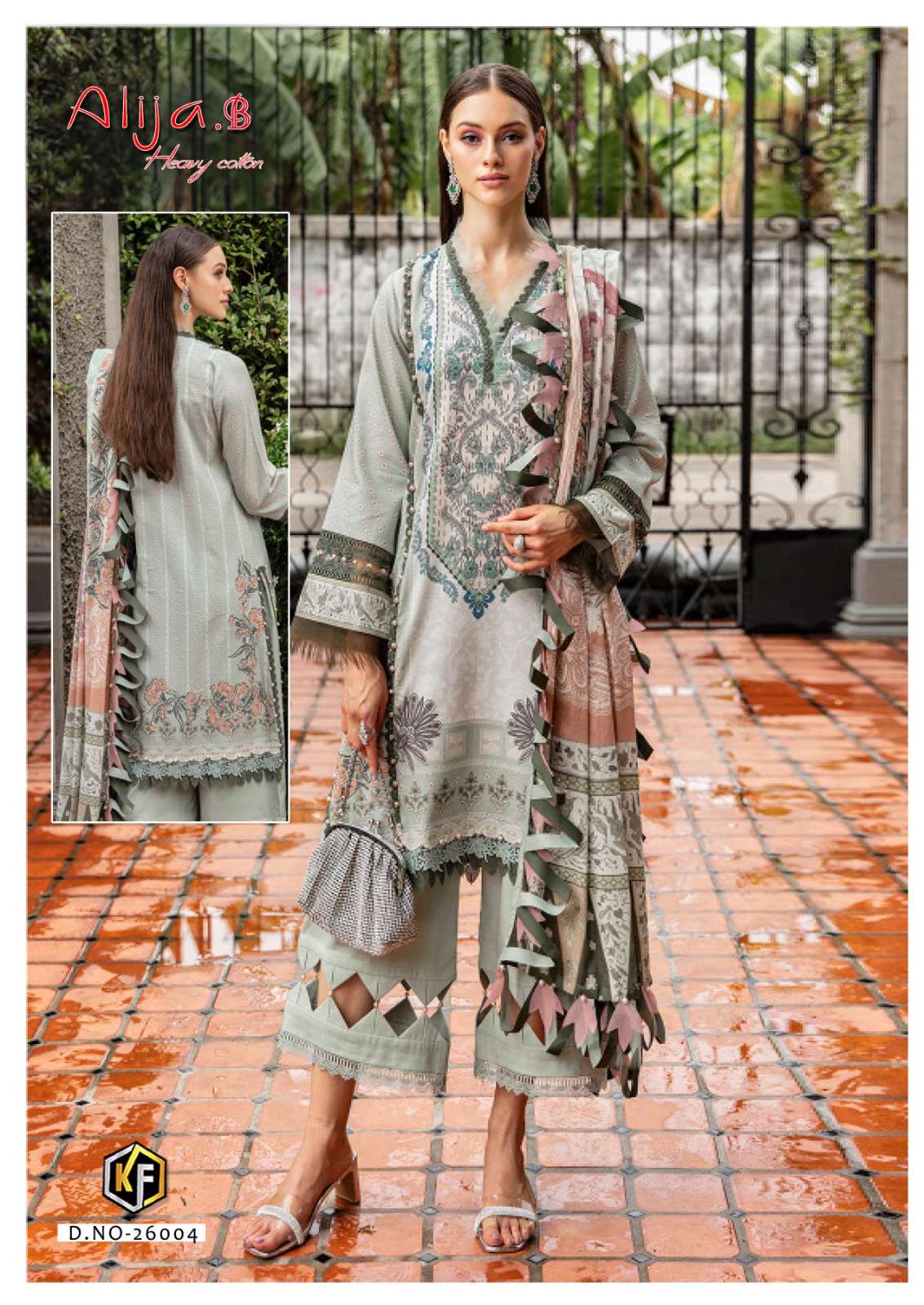 Keval Alija B Vol 26 Karachi Cotton Dress Material Wholesale catalog