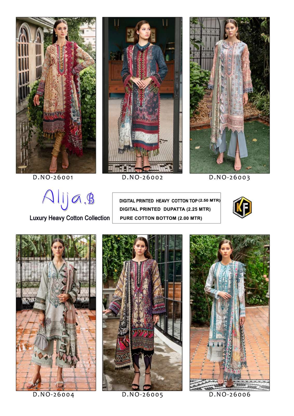 Keval Alija B Vol 26 Karachi Cotton Dress Material Wholesale catalog