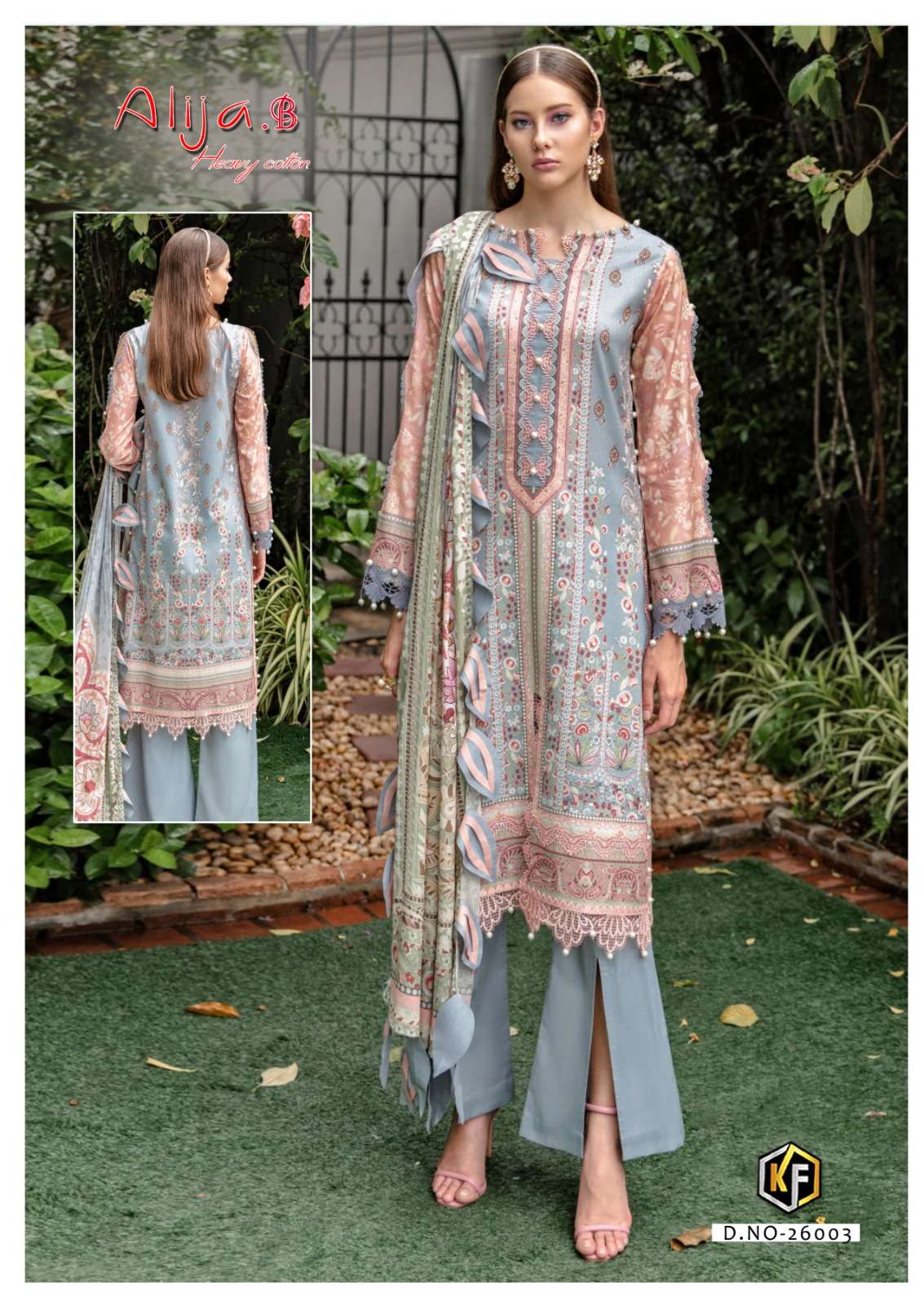 Keval Alija B Vol 26 Karachi Cotton Dress Material Wholesale catalog