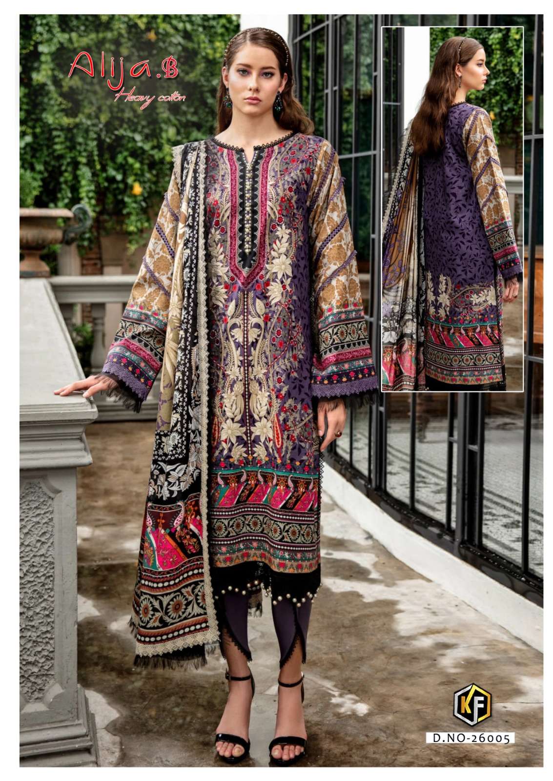 Keval Alija B Vol 26 Karachi Cotton Dress Material Wholesale catalog