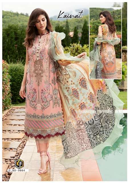Keval Kainat Vol 9 Luxury Lawn Cotton Printed Karachi Dress Material Wholesale catalog