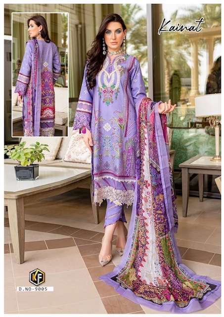 Keval Kainat Vol 9 Luxury Lawn Cotton Printed Karachi Dress Material Wholesale catalog