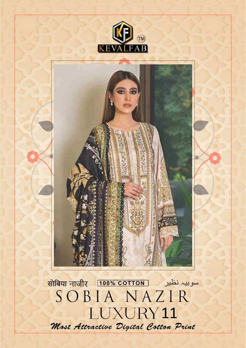 Keval Sobia Nazir Vol-11 – Dress Material -Wholesale Catalog