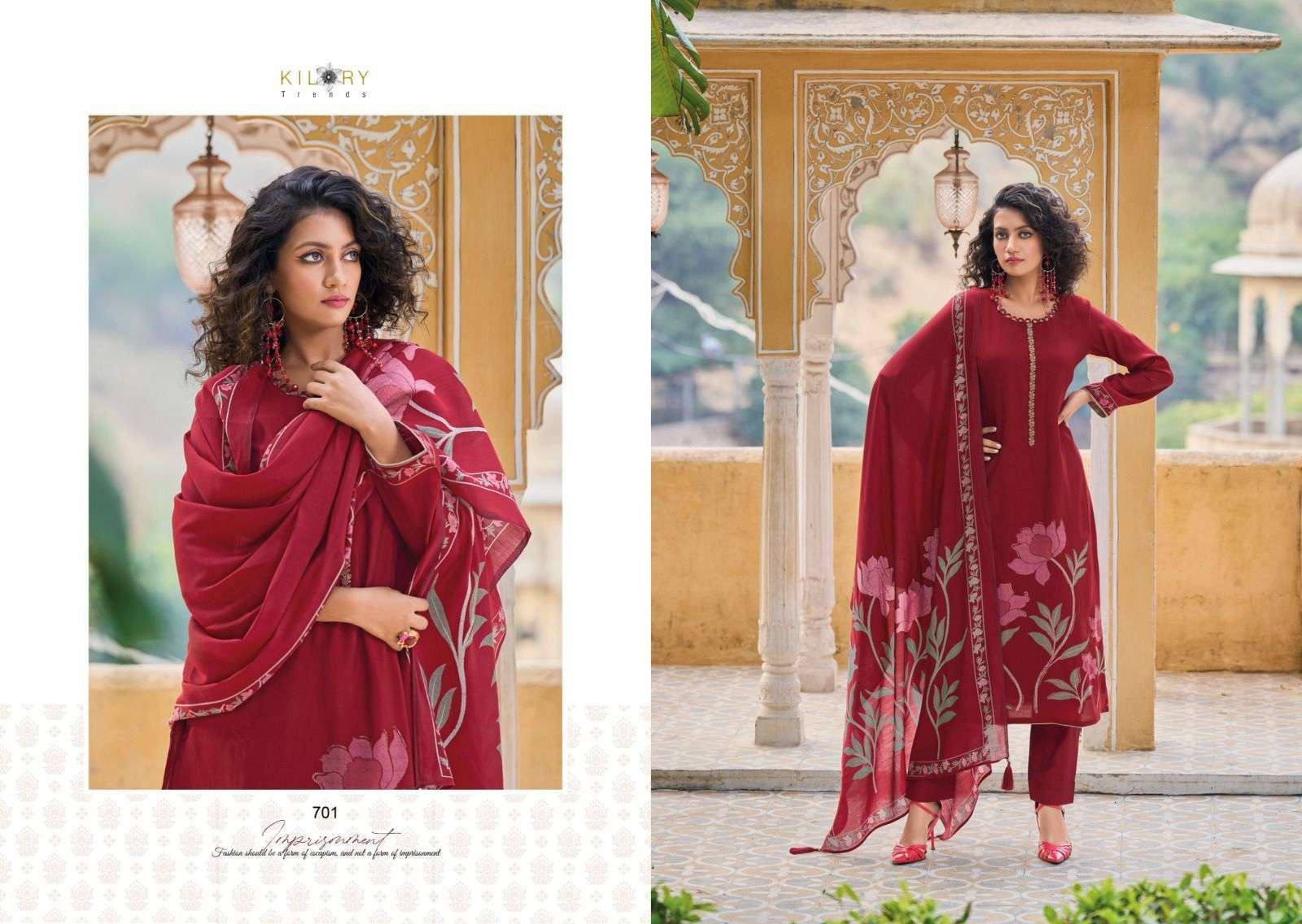 Kilory Zarina Vol 2 Digital Printed Dress Material Wholesale catalog