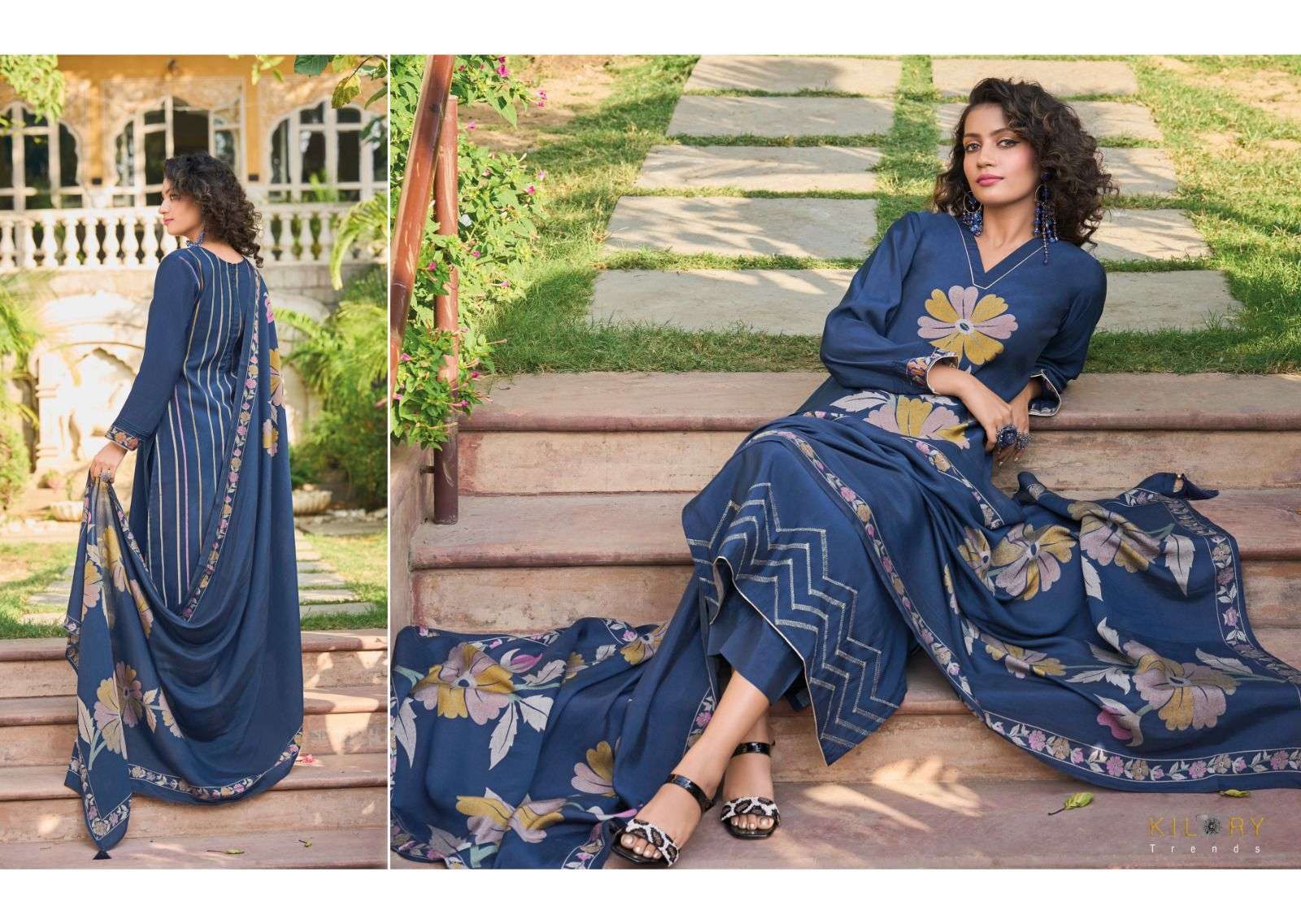 Kilory Zarina Vol 2 Digital Printed Dress Material Wholesale catalog