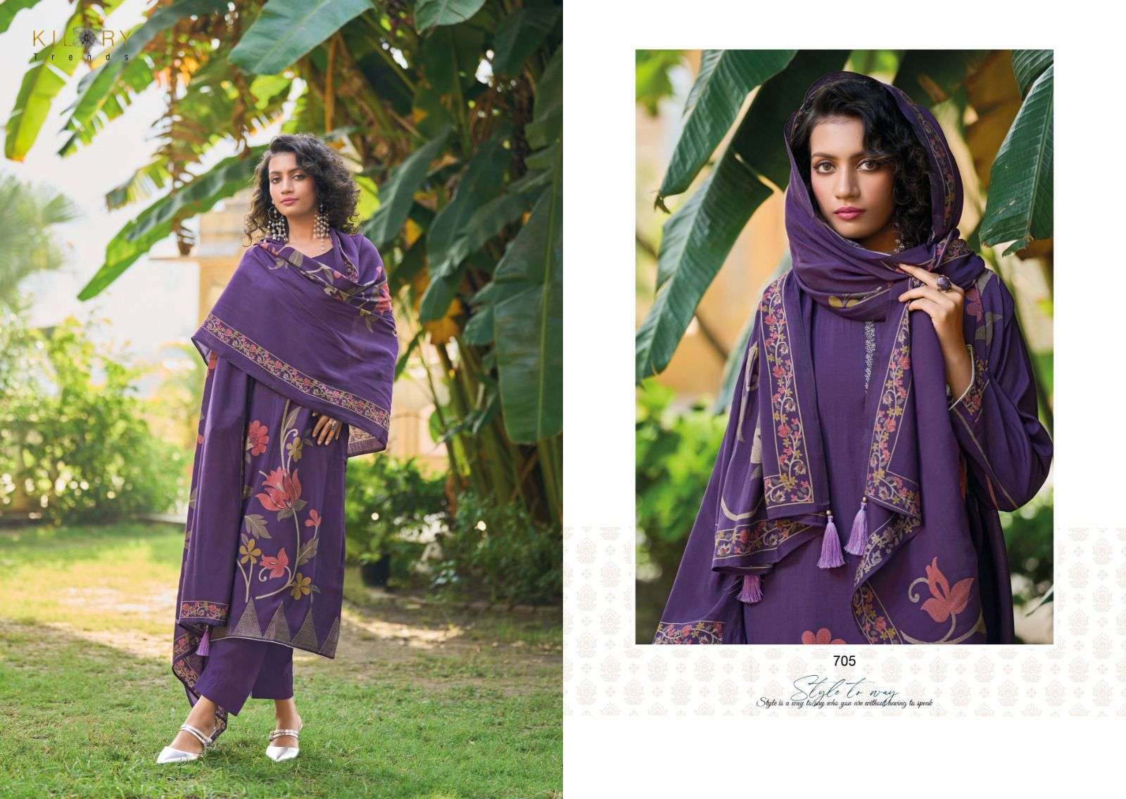 Kilory Zarina Vol 2 Digital Printed Dress Material Wholesale catalog