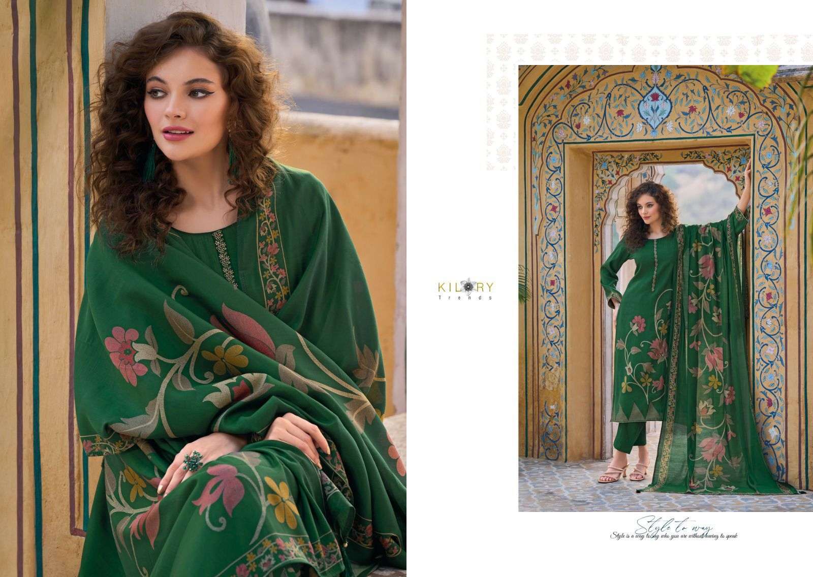 Kilory Zarina Vol 2 Digital Printed Dress Material Wholesale catalog