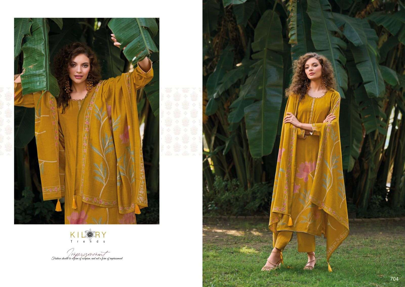 Kilory Zarina Vol 2 Digital Printed Dress Material Wholesale catalog