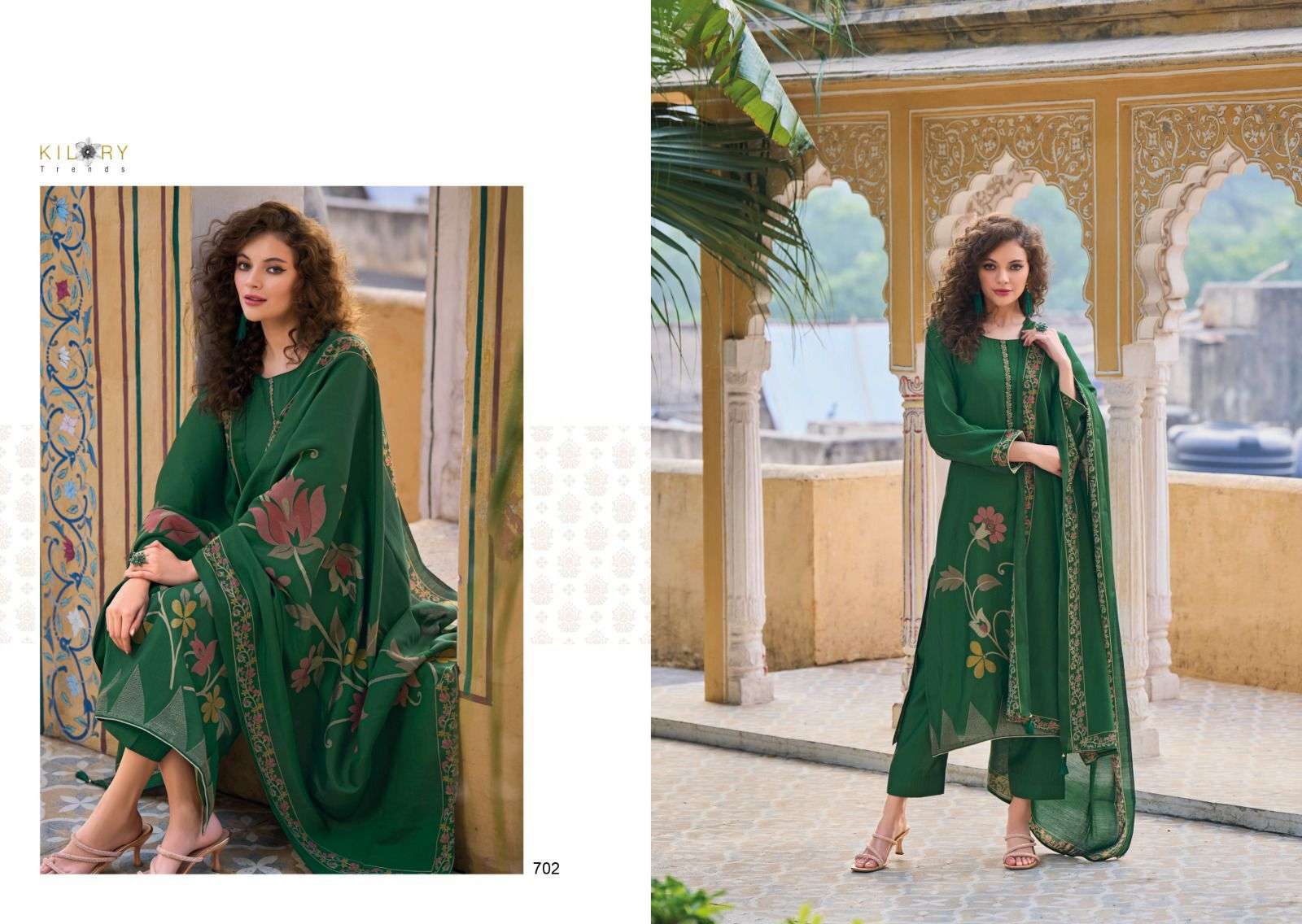 Kilory Zarina Vol 2 Digital Printed Dress Material Wholesale catalog