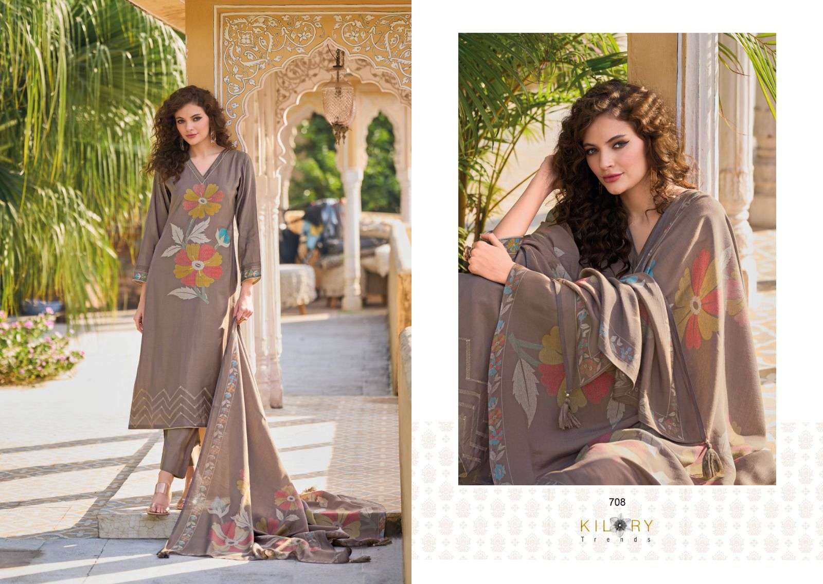 Kilory Zarina Vol 2 Digital Printed Dress Material Wholesale catalog