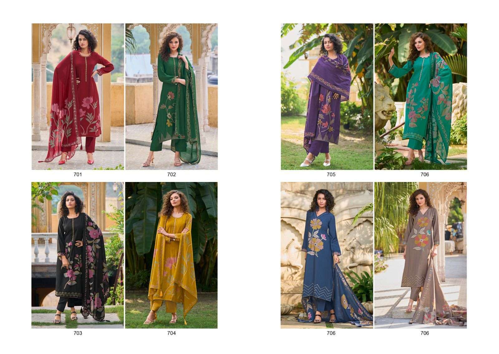 Kilory Zarina Vol 2 Digital Printed Dress Material Wholesale catalog