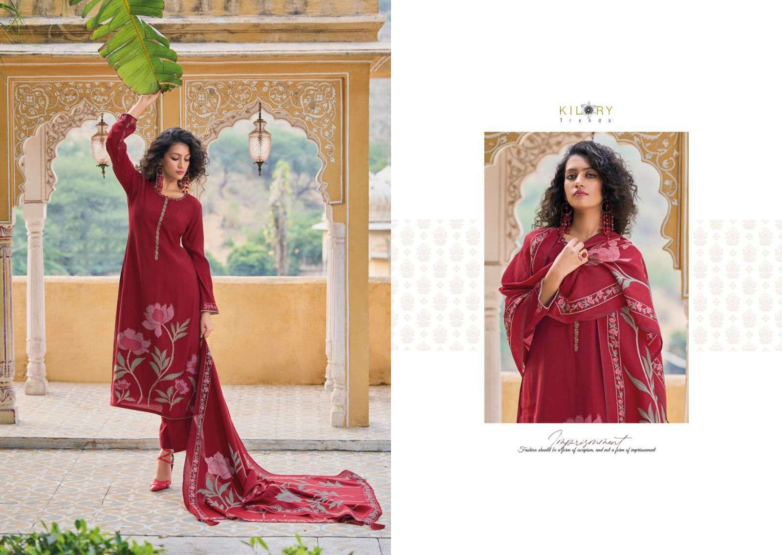 Kilory Zarina Vol 2 Digital Printed Dress Material Wholesale catalog