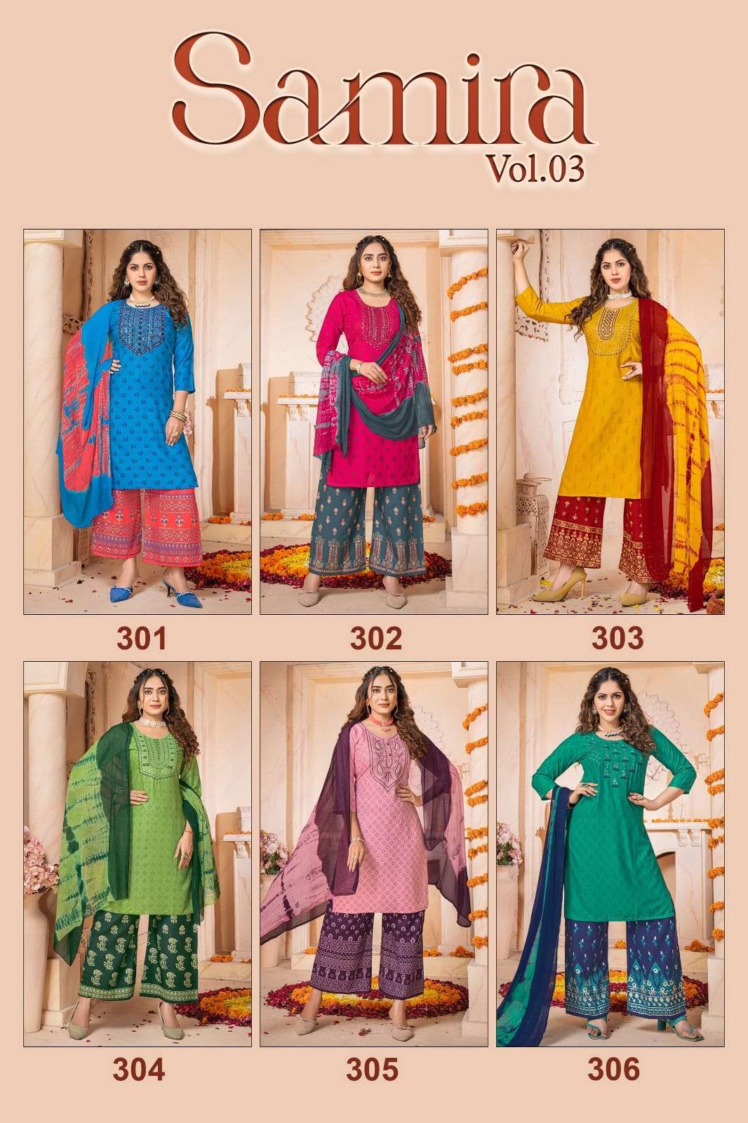 Kinti Samira Vol 3 Heavy Rayon Kurti Wholesale catalog