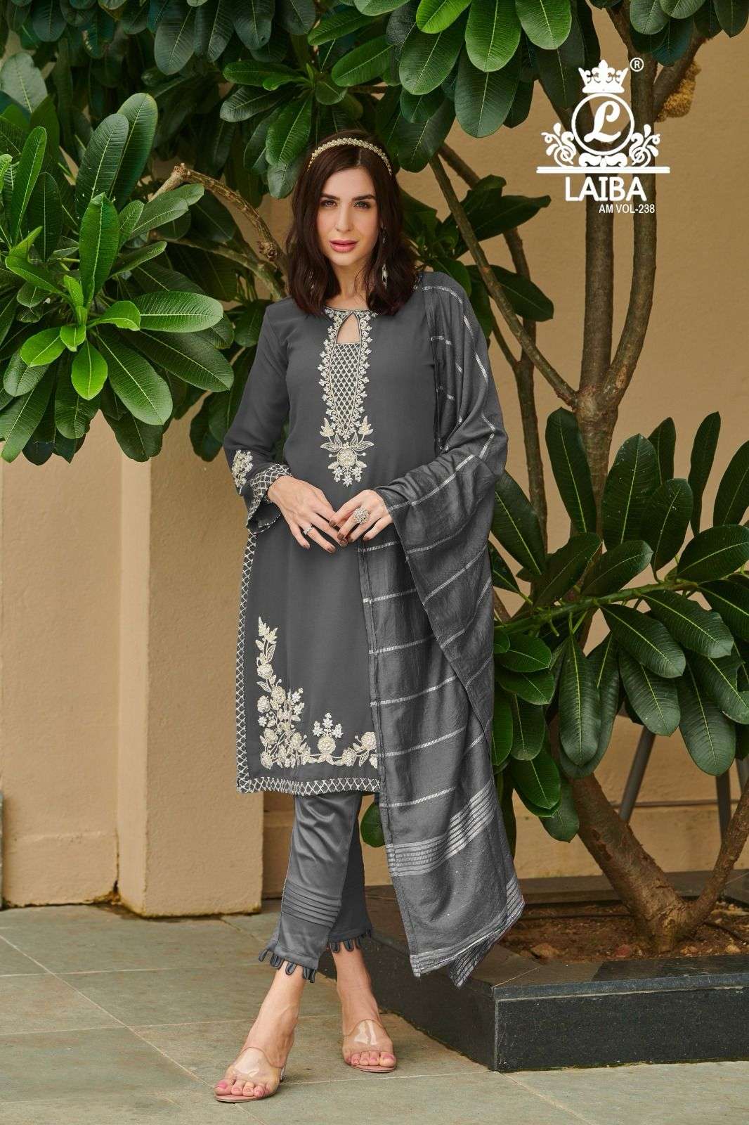 Laiba Am Vol 238 Pure Georgette Designer Pakistani Suits Wholesale catalog