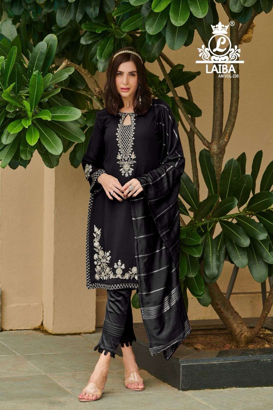 Laiba Am Vol 238 Pure Georgette Designer Pakistani Suits Wholesale catalog