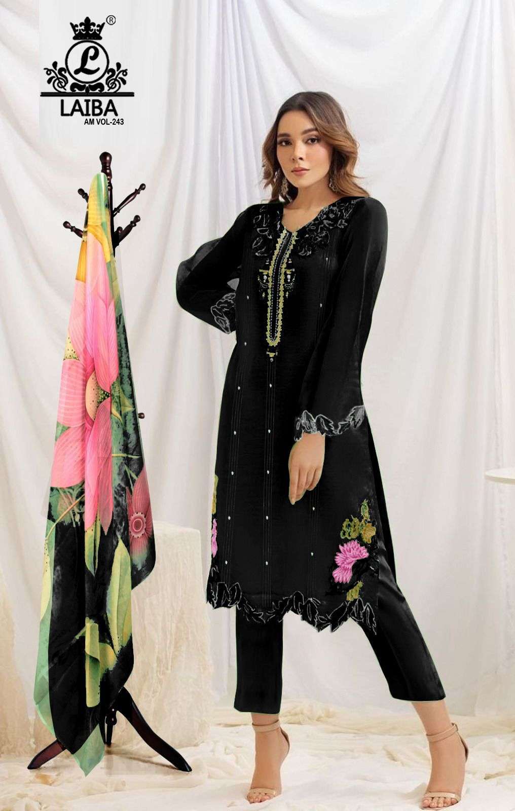 Laiba Am Vol 243 Organza Pakistani Suits Wholesale catalog