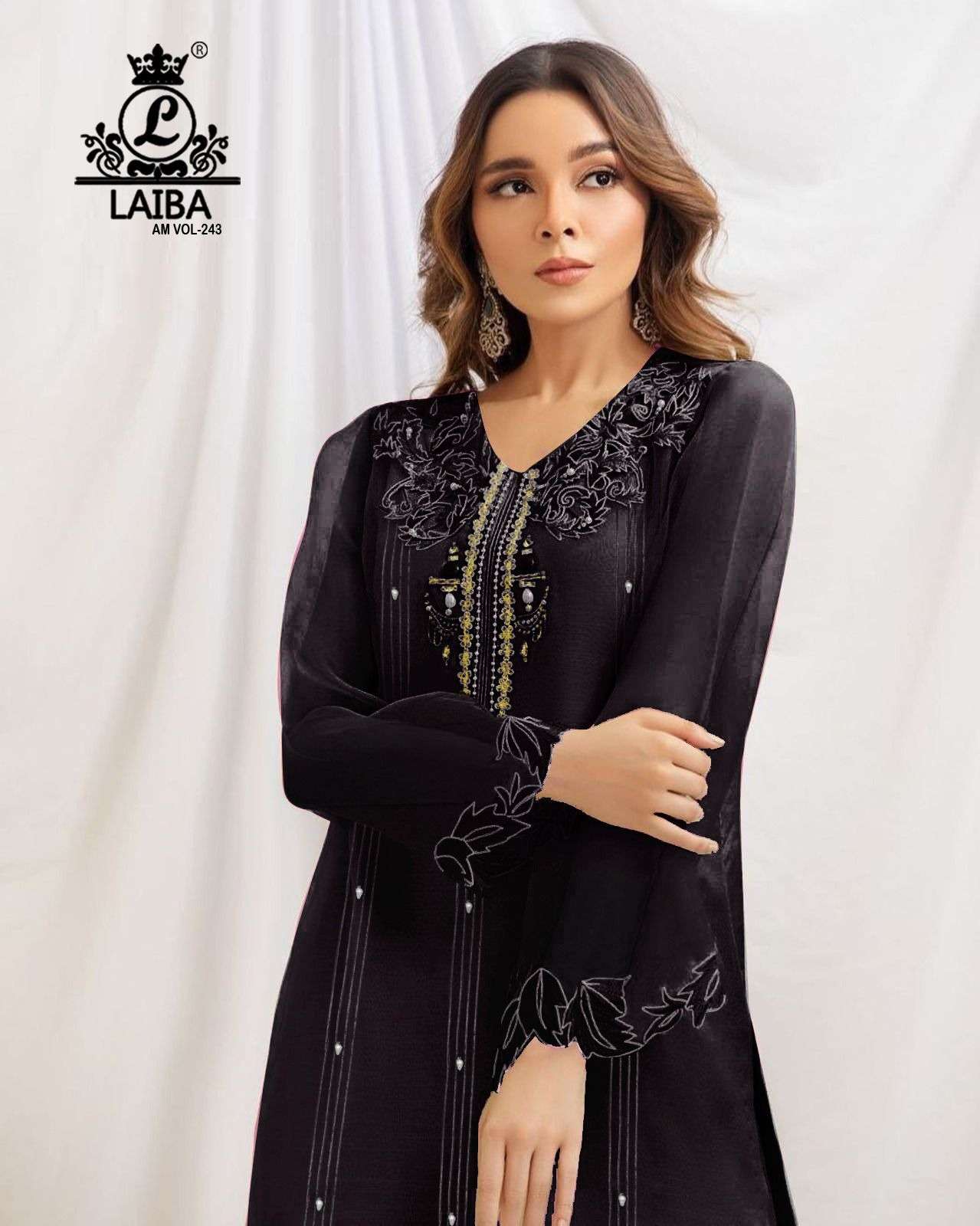 Laiba Am Vol 243 Organza Pakistani Suits Wholesale catalog