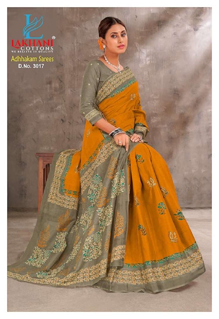 Lakhani Adhhkam Cotton Saree -Wholesale Catalog