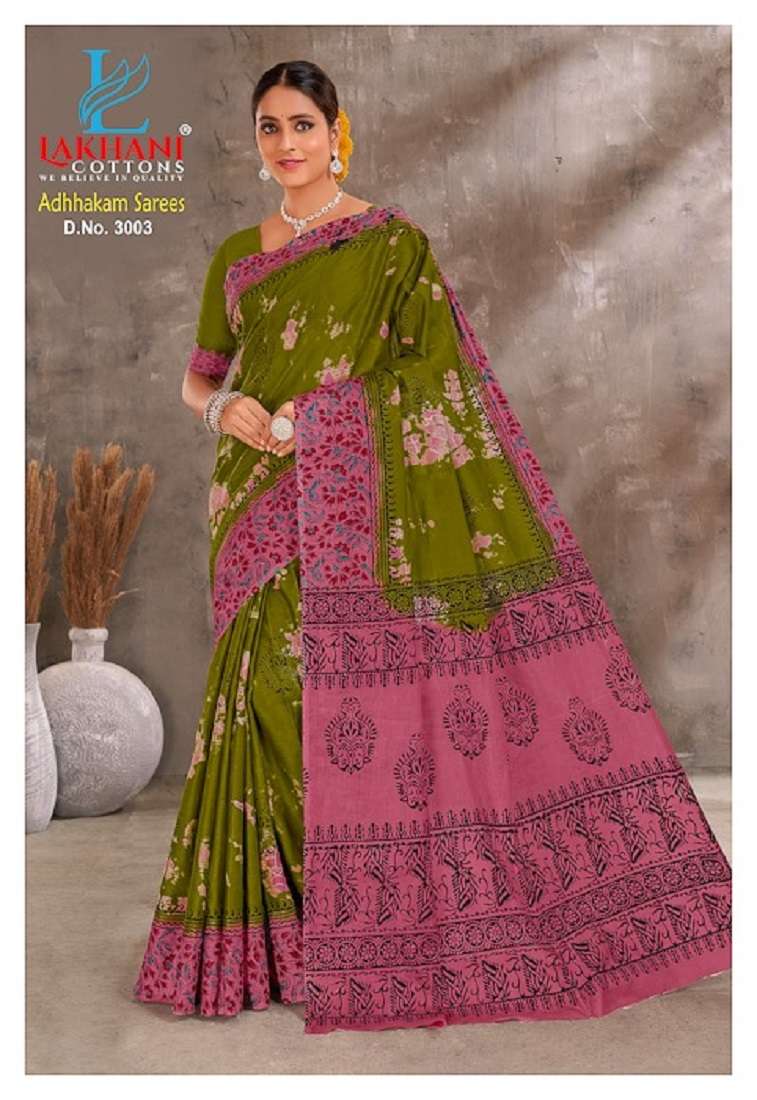 Lakhani Adhhkam Cotton Saree -Wholesale Catalog