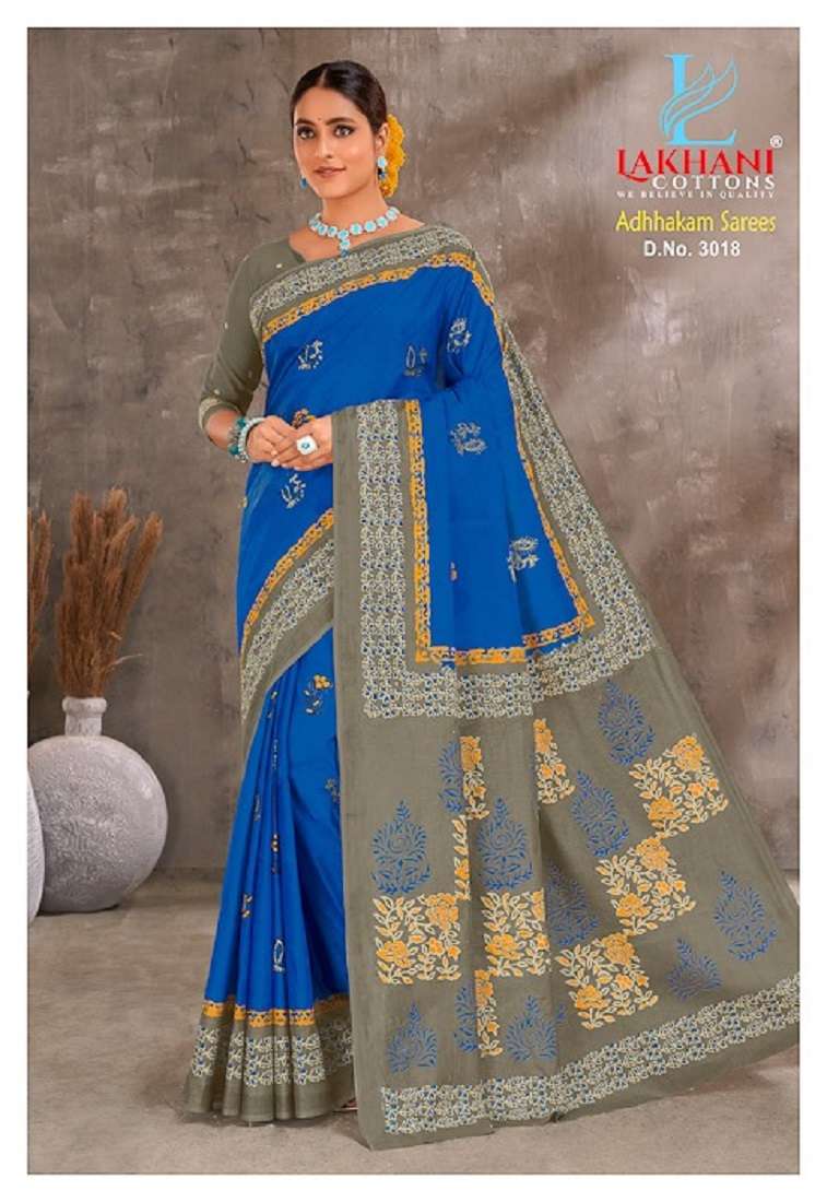 Lakhani Adhhkam Cotton Saree -Wholesale Catalog