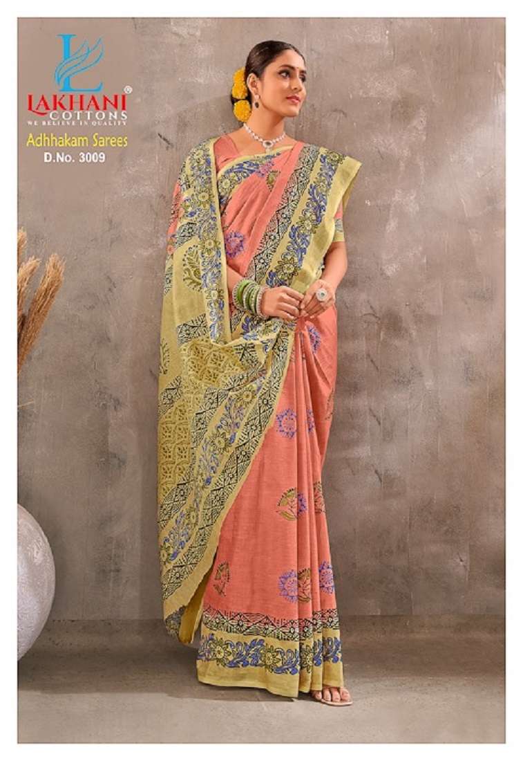 Lakhani Adhhkam Cotton Saree -Wholesale Catalog