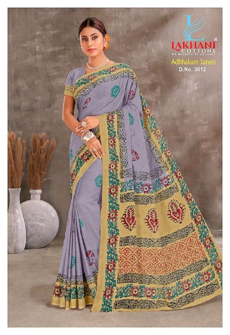 Lakhani Adhhkam Cotton Saree -Wholesale Catalog
