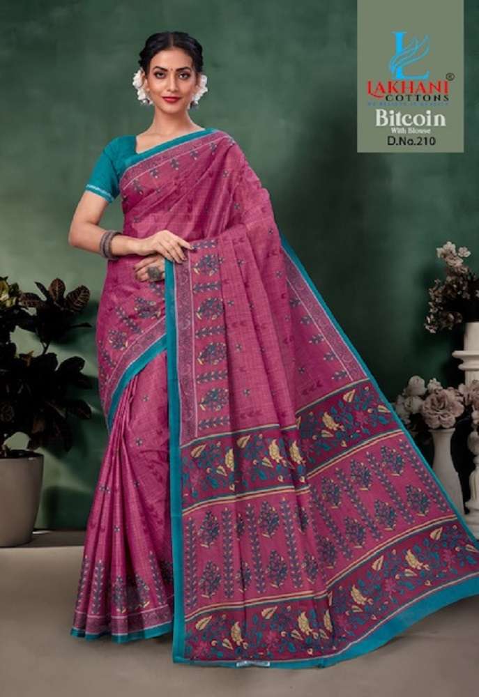 Lakhani Bitcoin -Cotton Saree -Wholesale Catalog