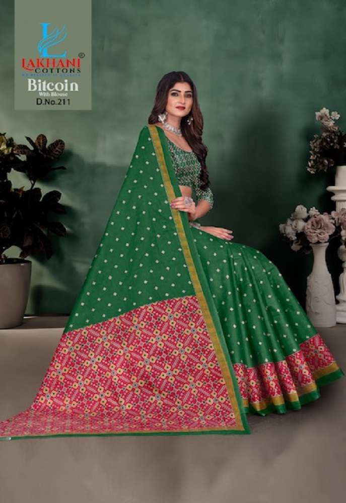 Lakhani Bitcoin -Cotton Saree -Wholesale Catalog