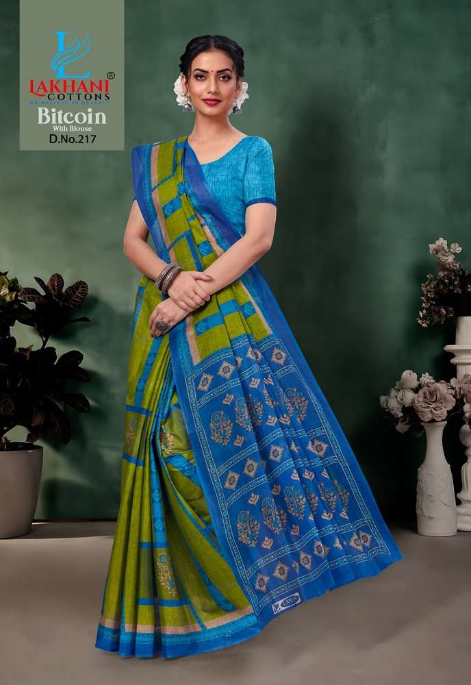 Lakhani Bitcoin -Cotton Saree -Wholesale Catalog