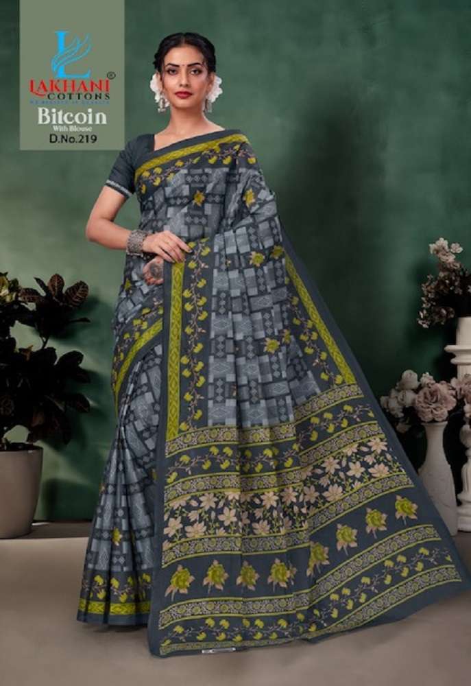 Lakhani Bitcoin -Cotton Saree -Wholesale Catalog