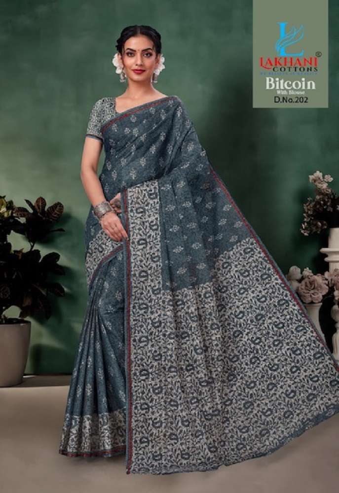 Lakhani Bitcoin -Cotton Saree -Wholesale Catalog