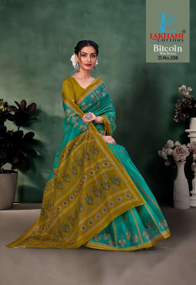 Lakhani Bitcoin -Cotton Saree -Wholesale Catalog