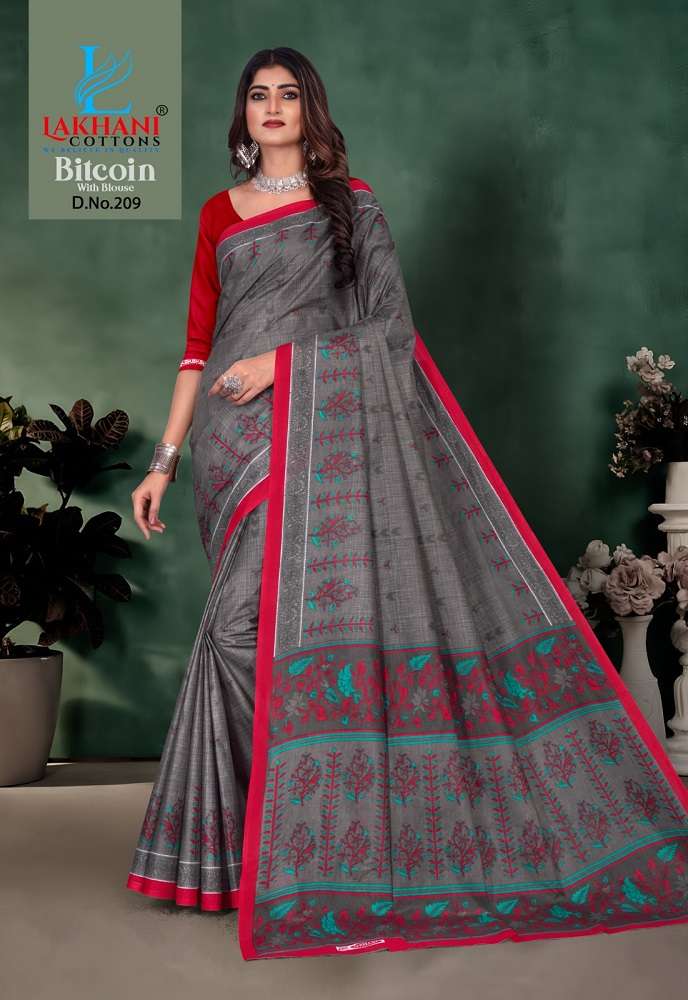 Lakhani Bitcoin -Cotton Saree -Wholesale Catalog
