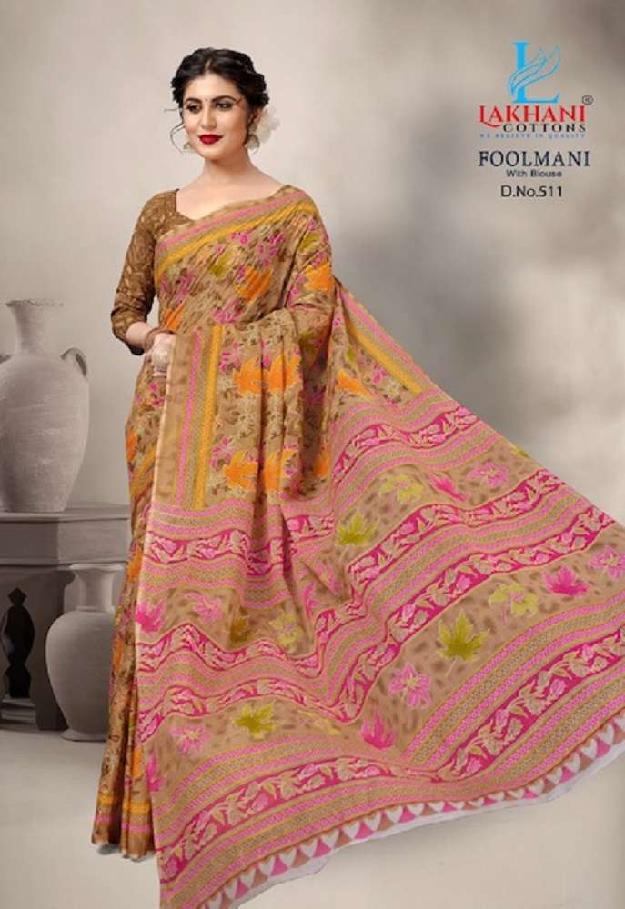 Lakhani Foolmani -Cotton Saree -Wholesale Catalog