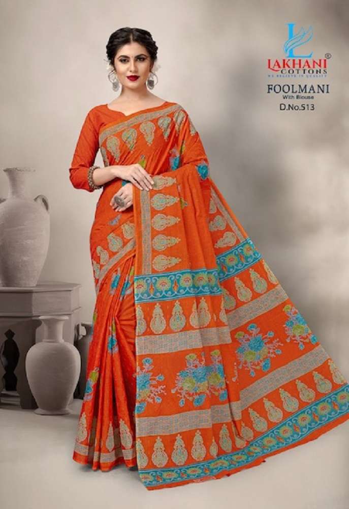 Lakhani Foolmani -Cotton Saree -Wholesale Catalog