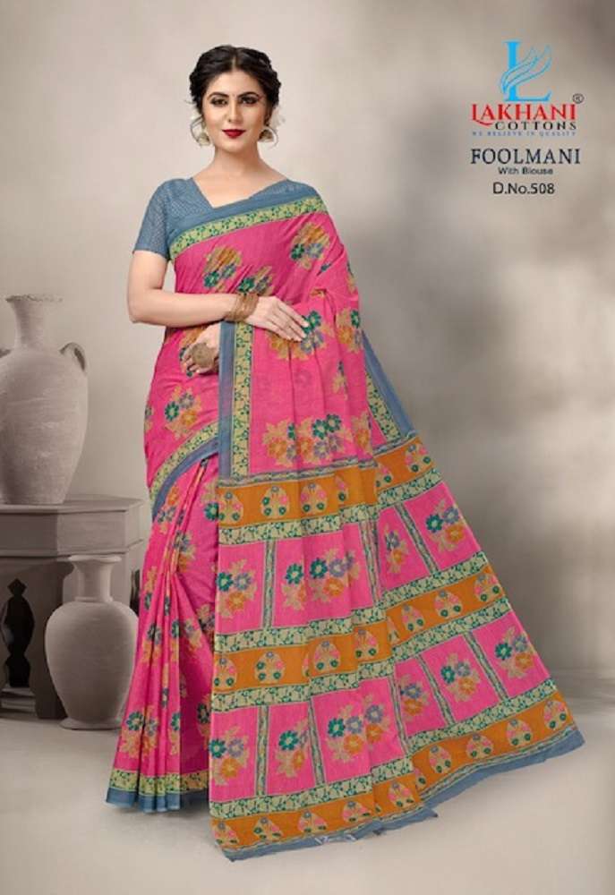 Lakhani Foolmani -Cotton Saree -Wholesale Catalog