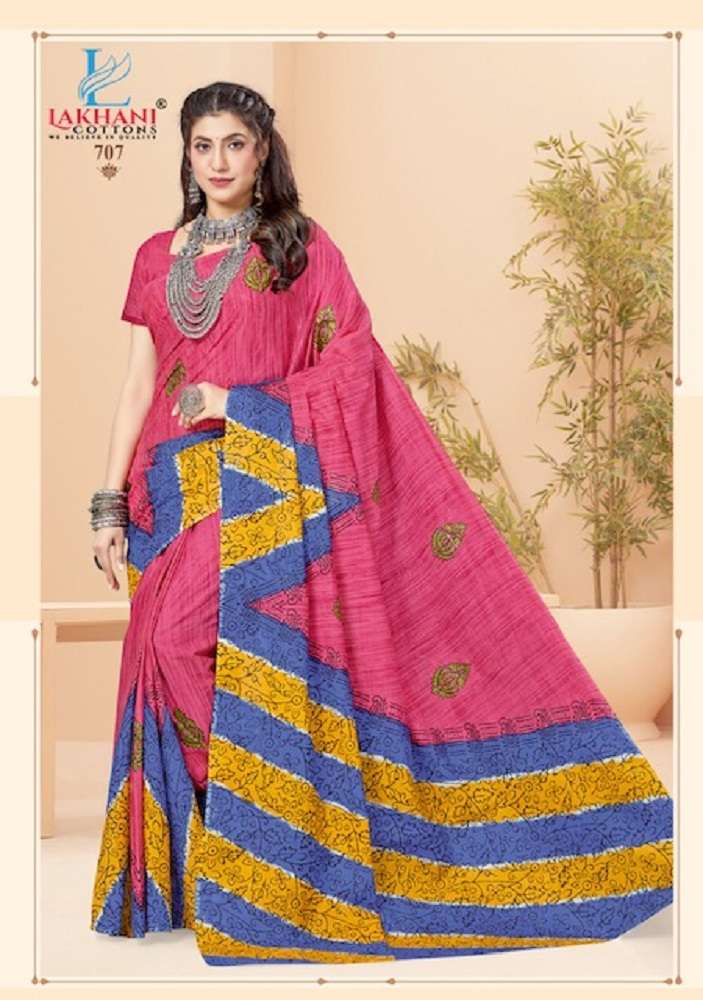 Lakhani Jasmine Vol-7 -Cotton Saree -Wholesale Catalog