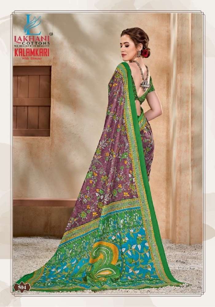 Lakhani Kalamkari Vol-5 -Cotton Saree -Wholesale Catalog