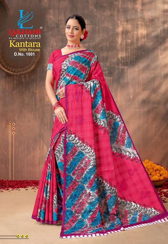 Lakhani Kantara -Cotton Saree -Wholesale Catalog