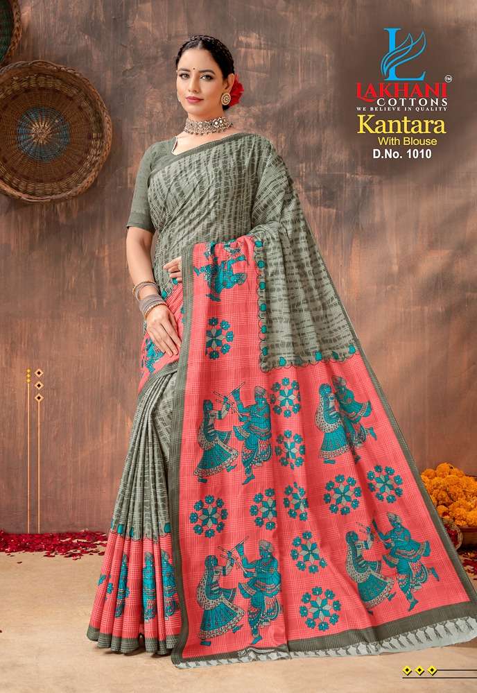 Lakhani Kantara -Cotton Saree -Wholesale Catalog