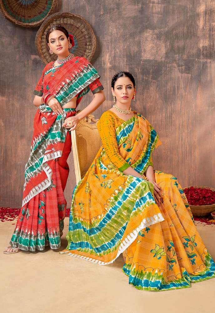 Lakhani Kantara -Cotton Saree -Wholesale Catalog